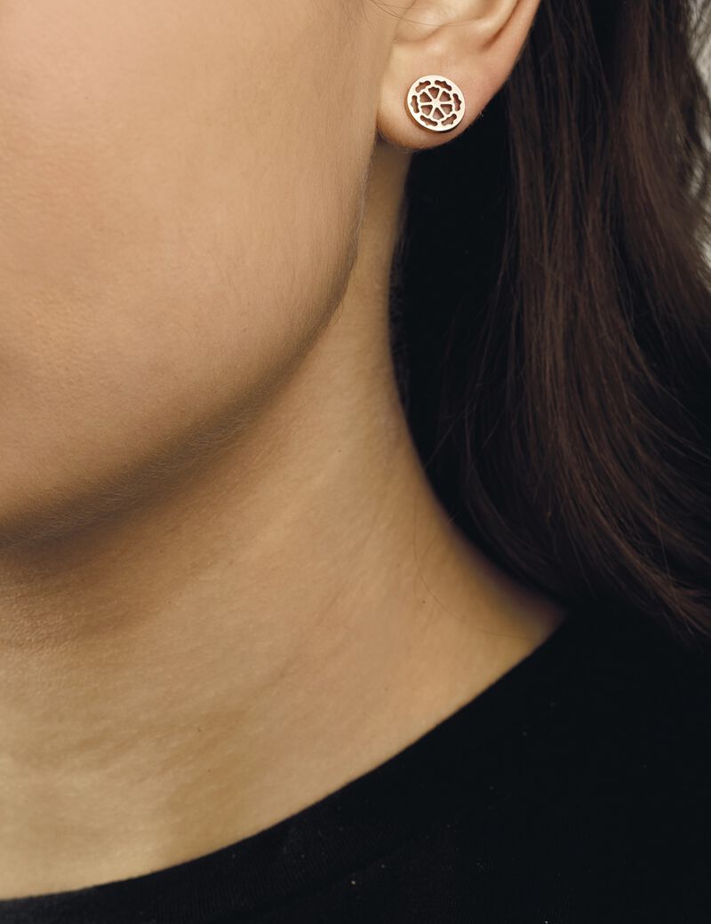 Rose Gold Stud Earrings