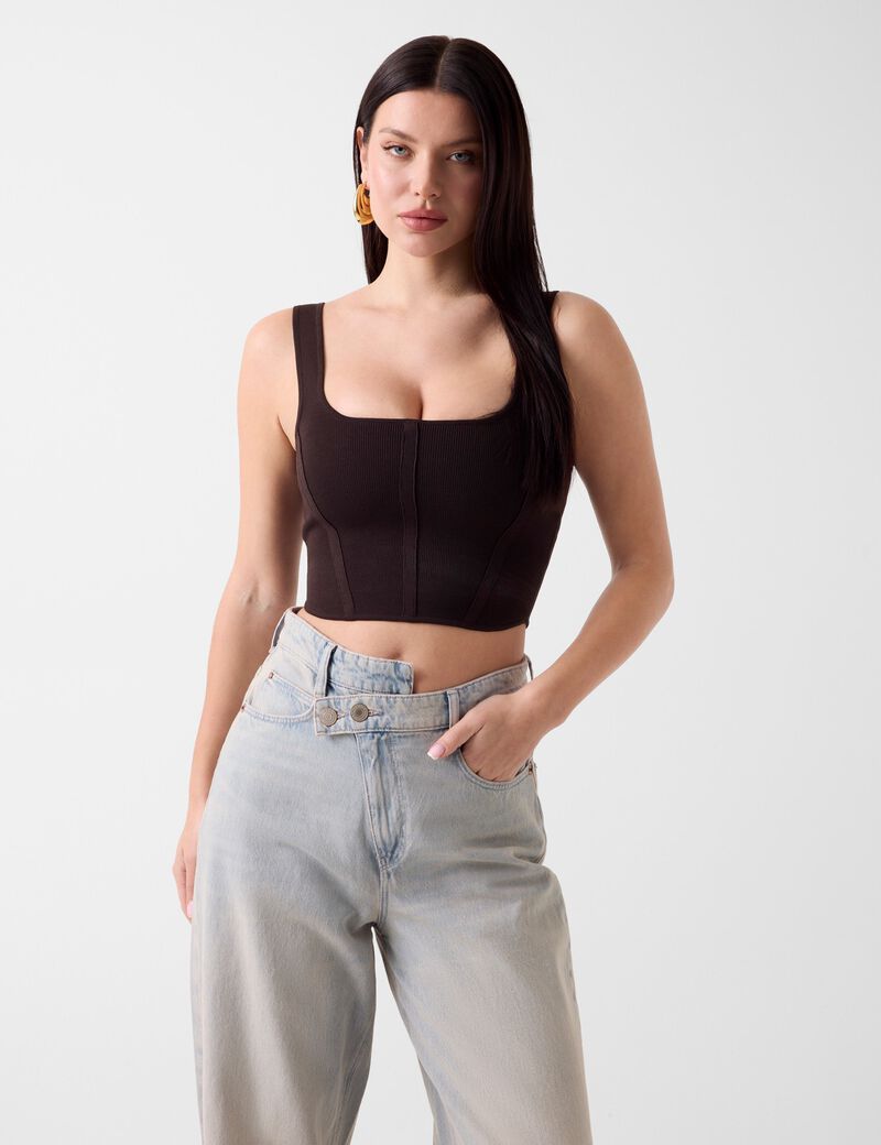 guess esme corset sweater