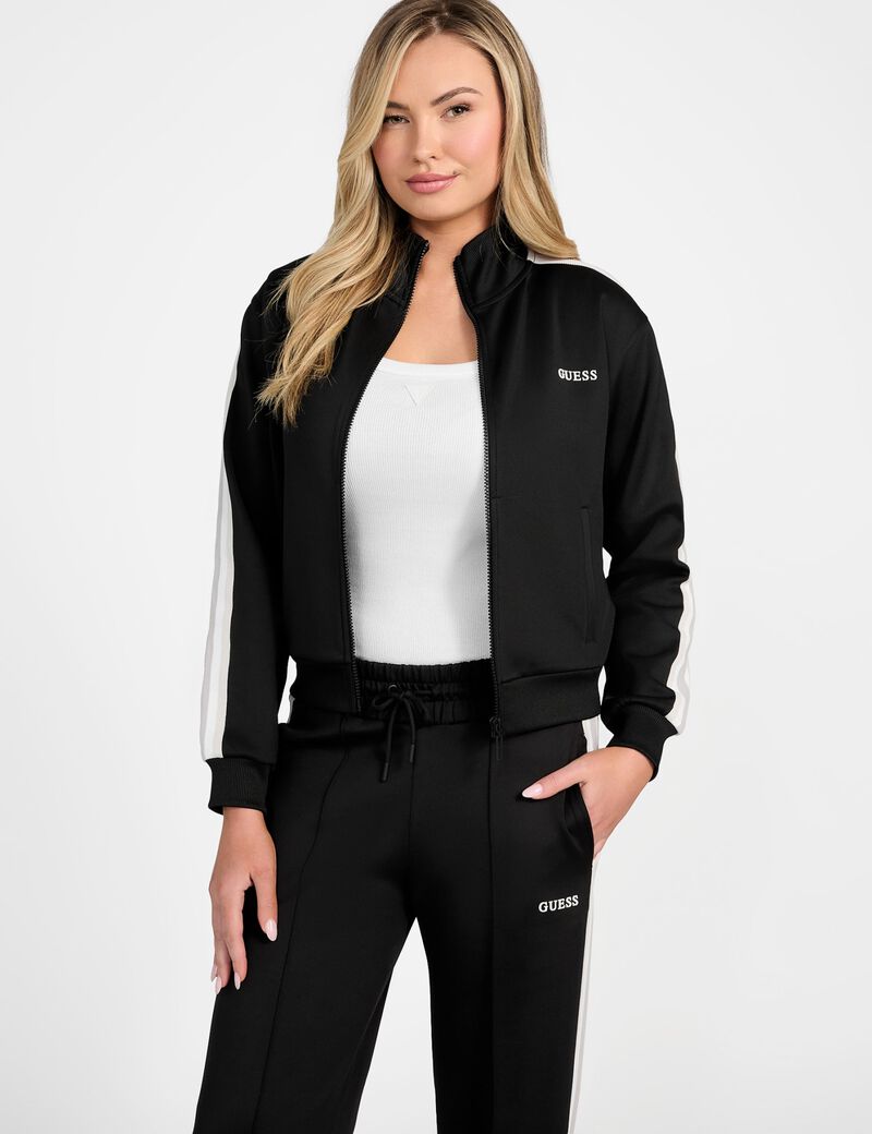 Zip-up logo sweatshirt