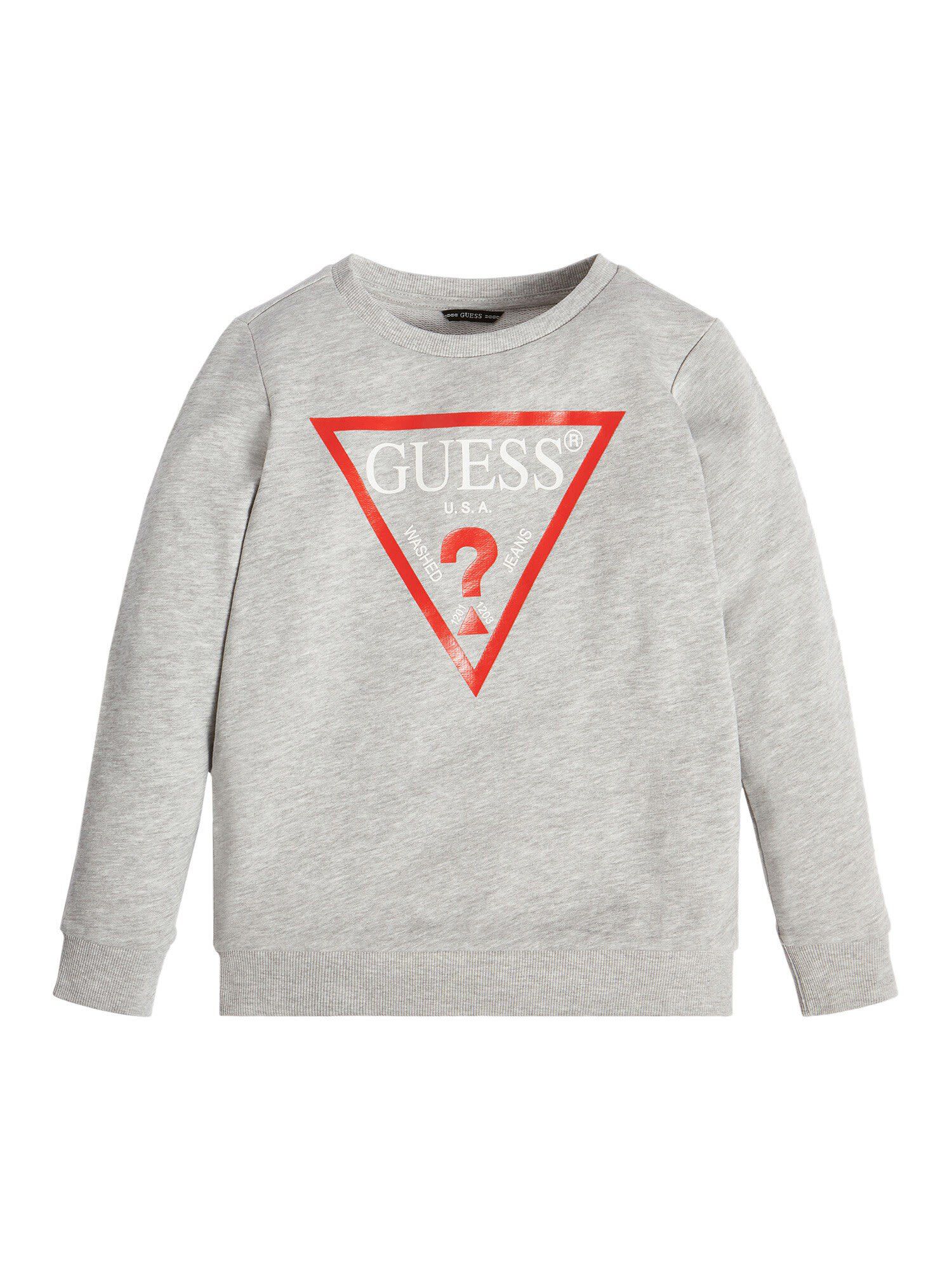 Guess triangle logo sweatshirt clearance