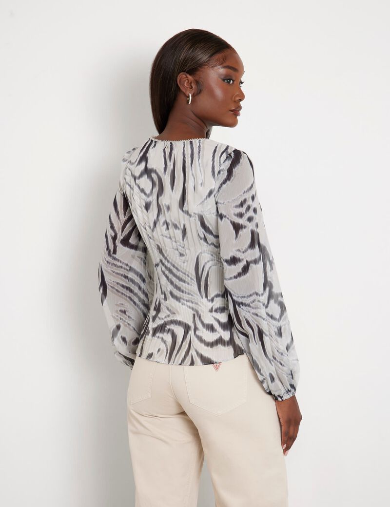 Zebra print blouse
