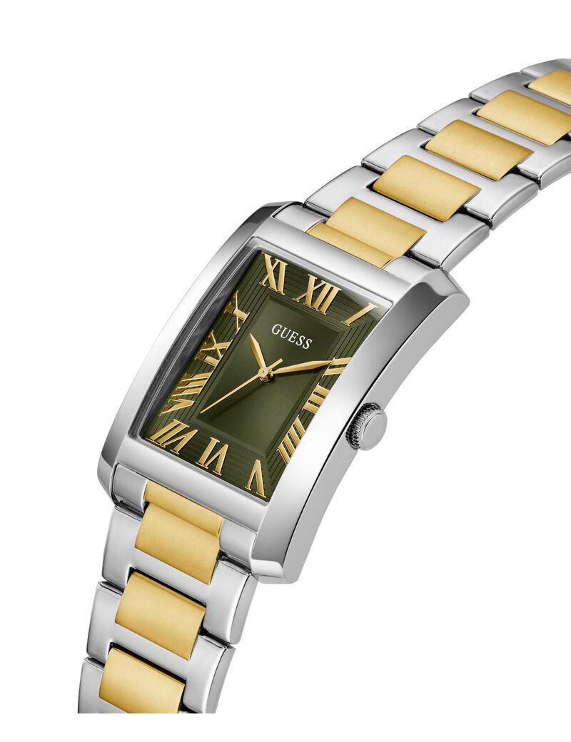 Mens 2 Tone Analog Watch