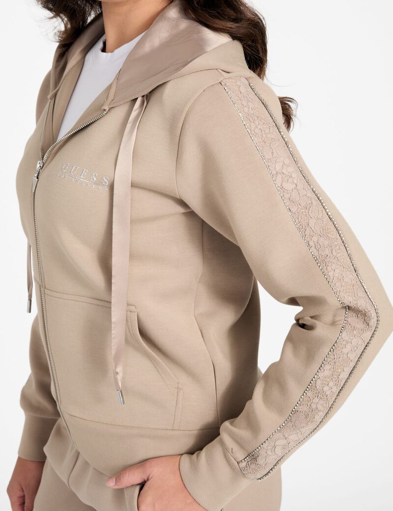 Scuba sweatshirt with hoodie