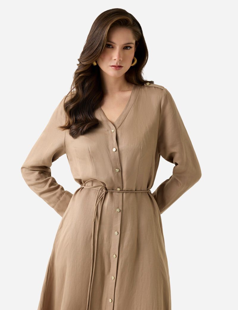 AILA BUTTON UP SHIRT DRESS