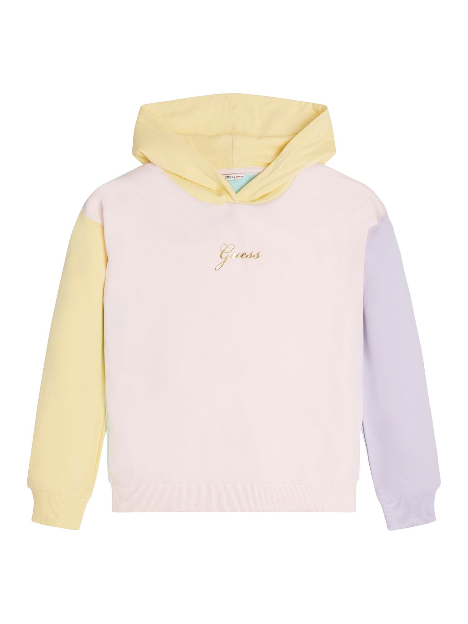 Guess color clearance block hoodie