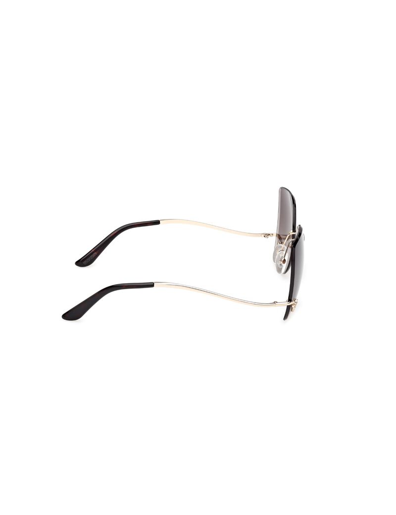 guess raelynn square rimless sunglasses