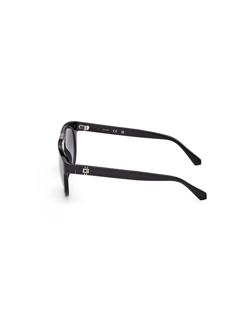 guess round gradient smoke sunglasses