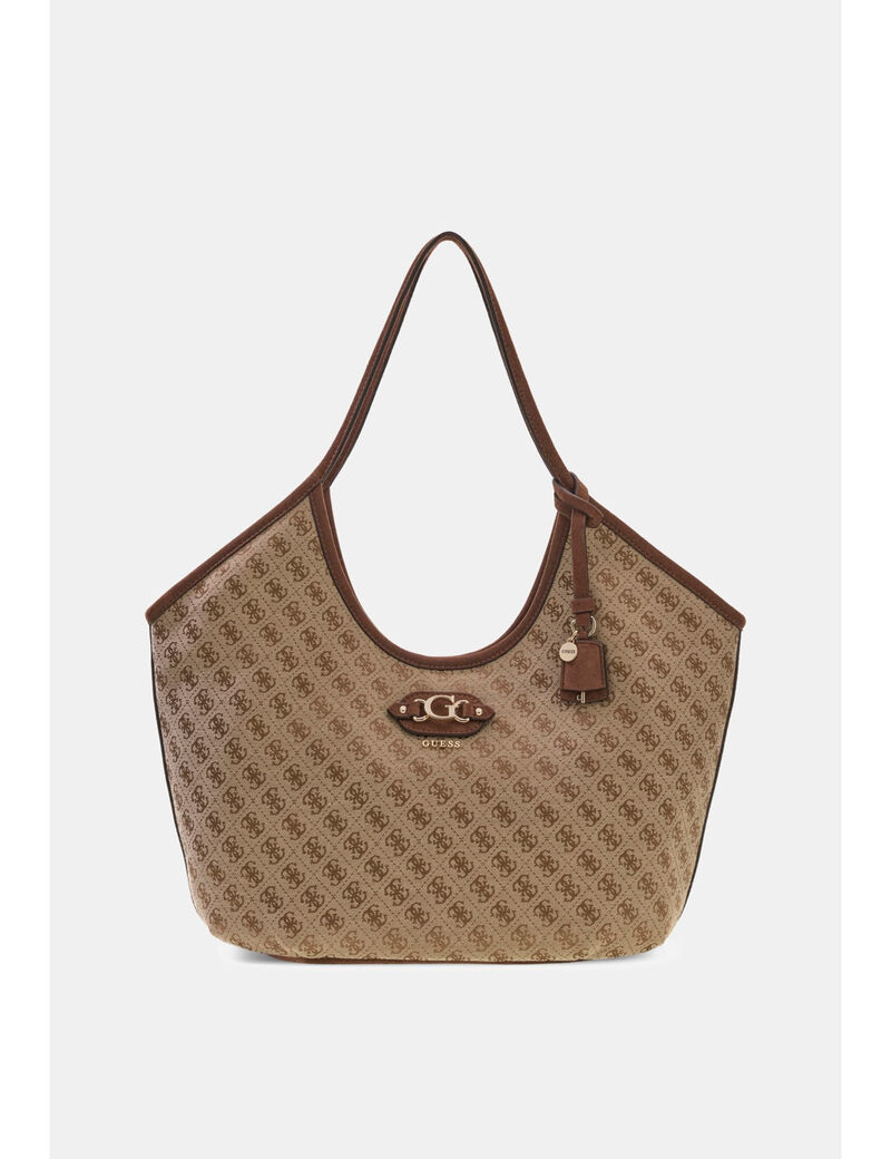 guess samantha logo tote bag
