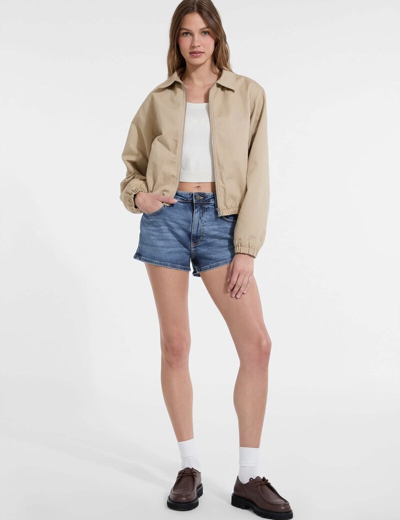 Embroidered Bomber Jacket