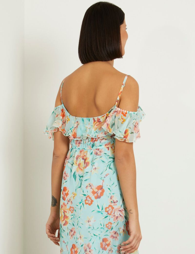 Floral print long dress