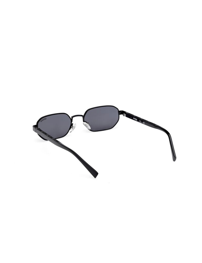 Geometric full rim sunglasses