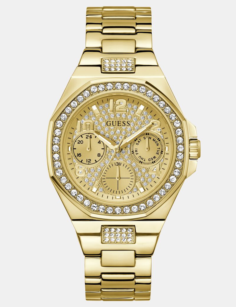 Ladies Gold Tone Multi-function Watch