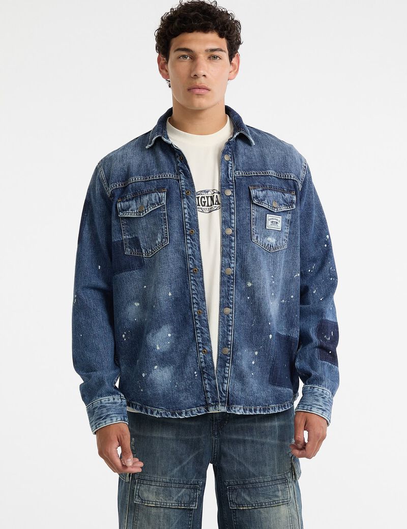 Oversized denim jacket