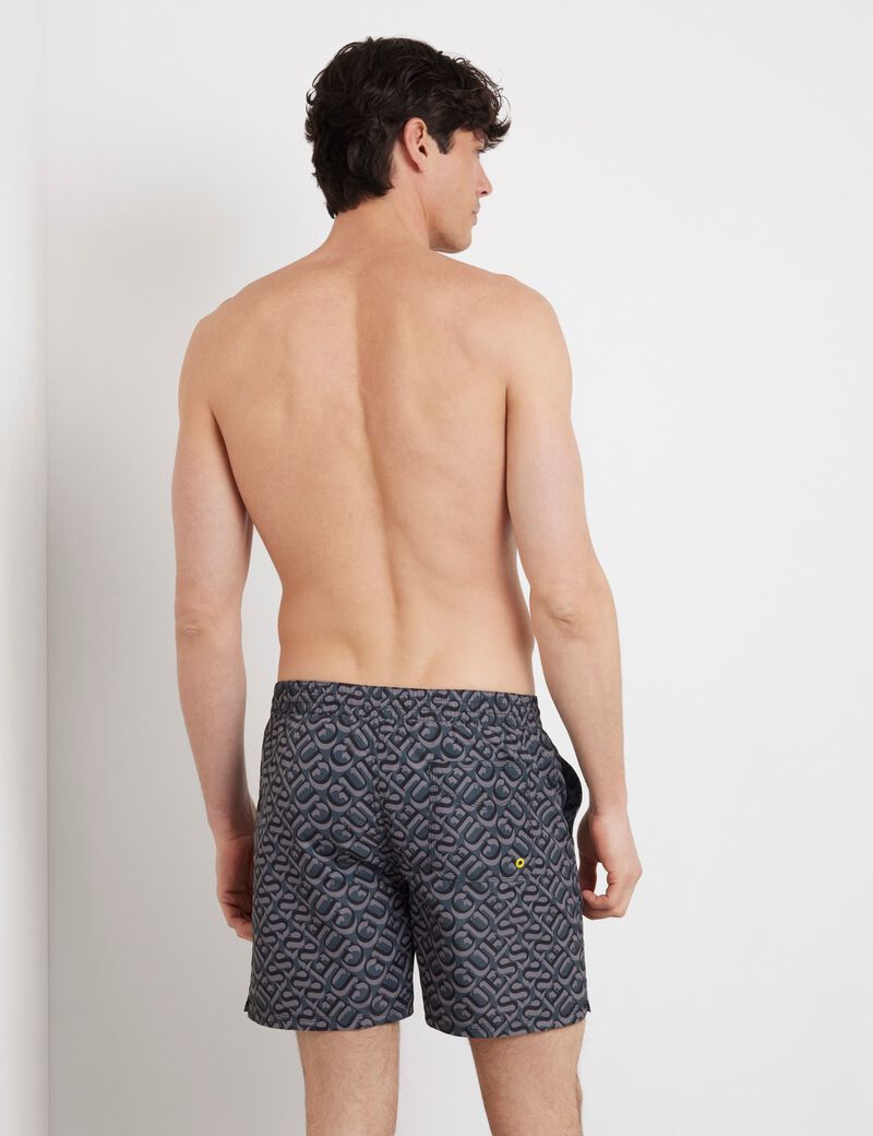 All over logo medium swim trunk