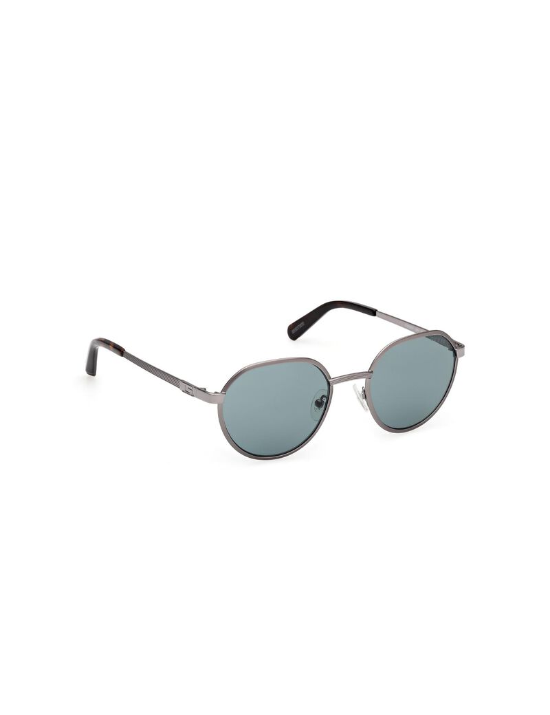 Round blue sunglasses