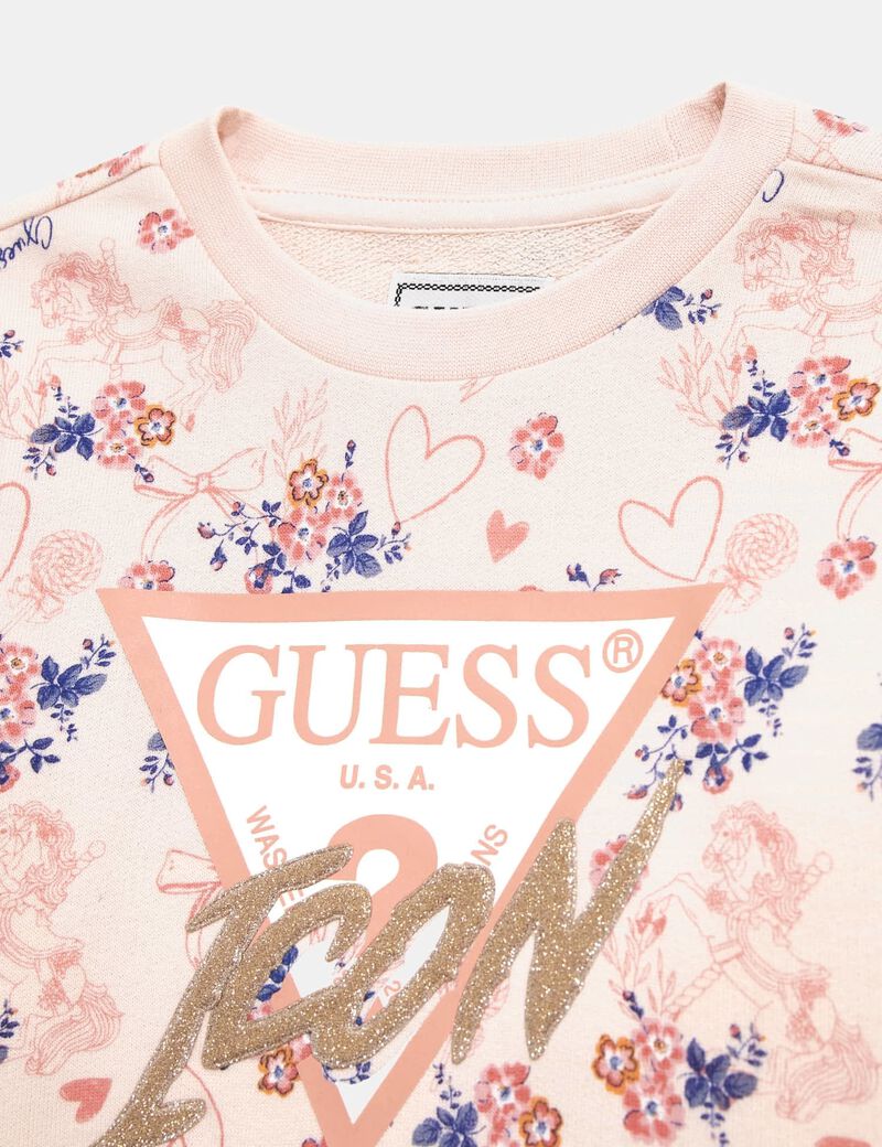 All over floral print sweatshirt