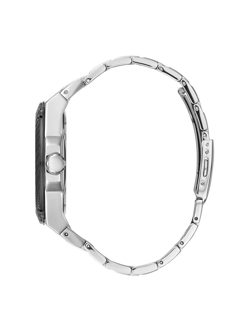 Black And Silver Multifunction Watch