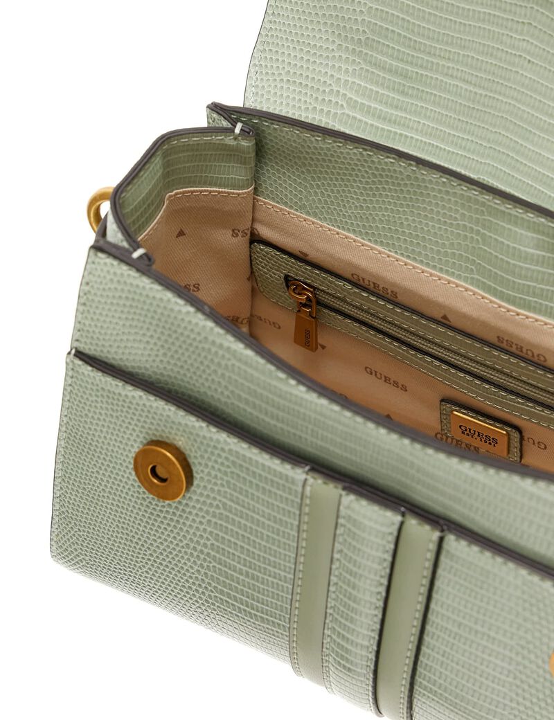 Ginevra python-print mini handbag