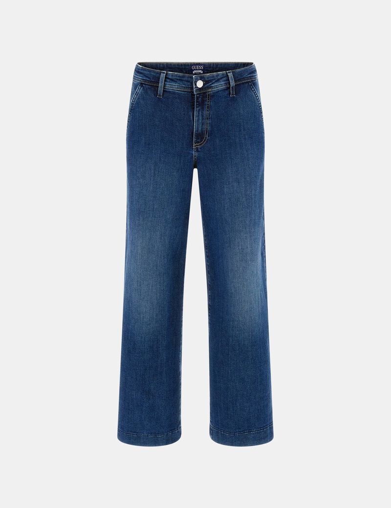 Zoya wide-leg denim pants